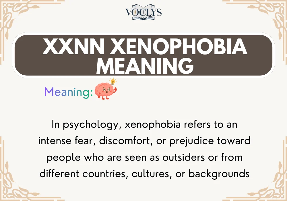 Xenophobia Meaning in Psychology