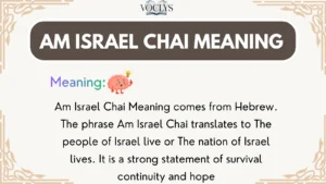 Am Israel Chai Meaning
