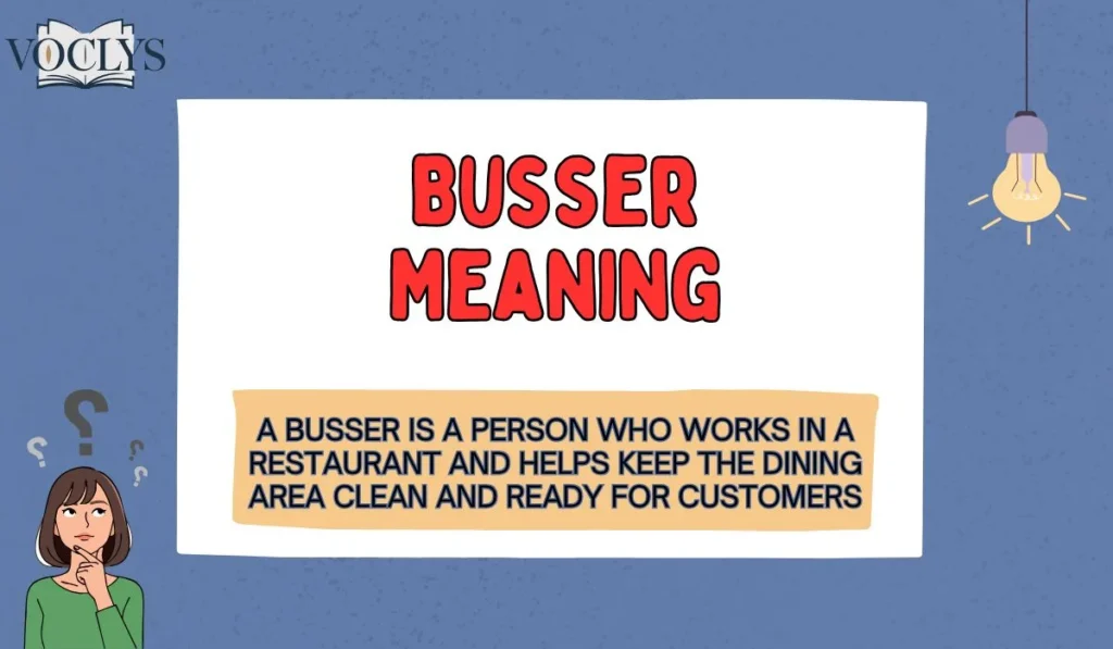 Busser Meaning