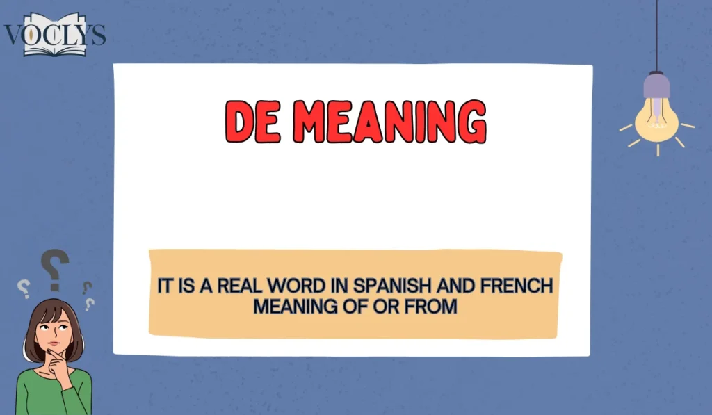 De Meaning