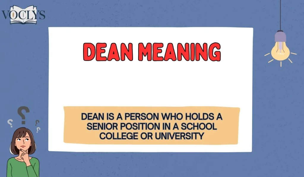 Dean Meaning