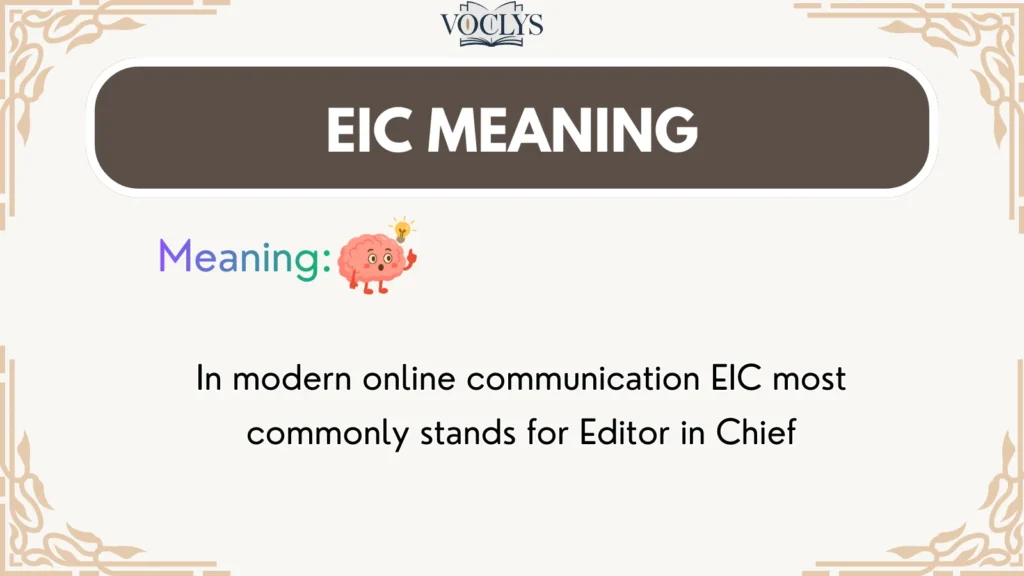 Eic Meaning
