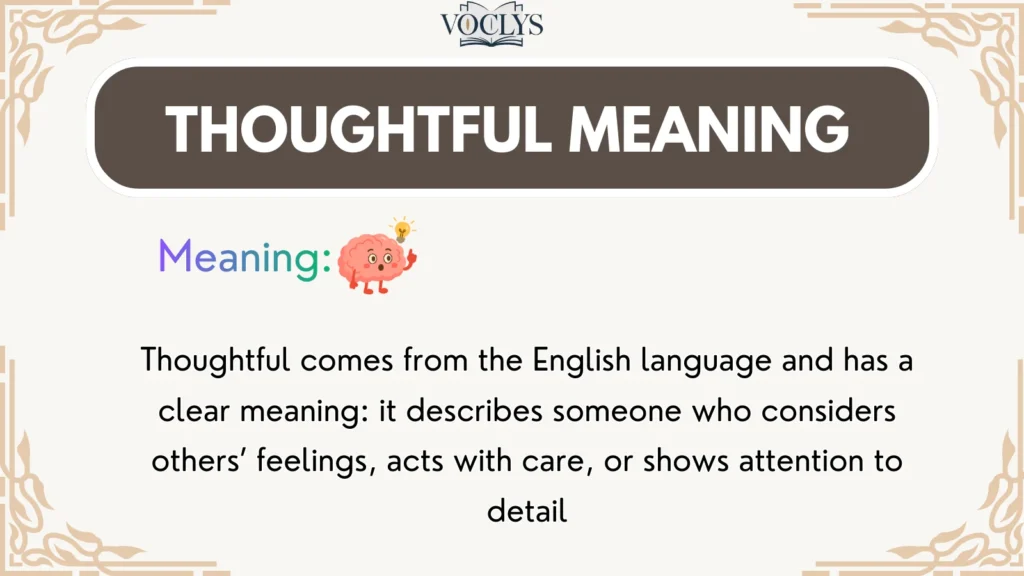 Thoughtful Meaning