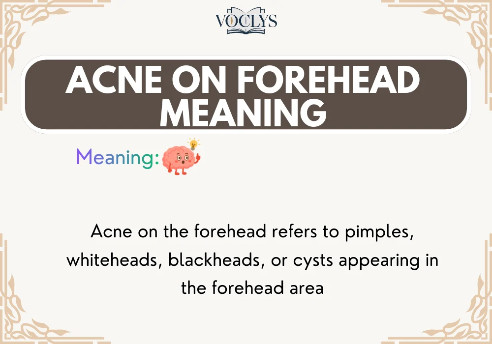Acne On Forehead Meaning