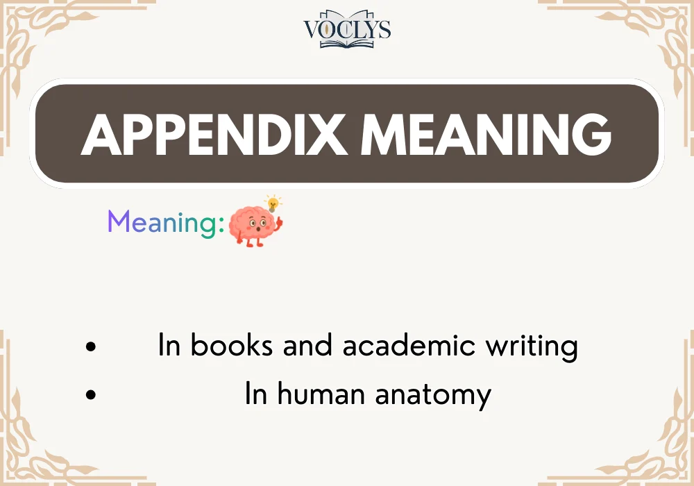 Appendix Meaning