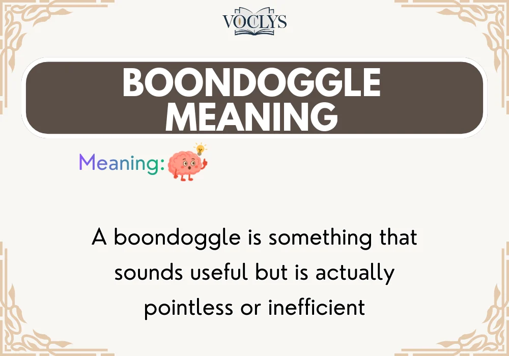 Boondoggle Meaning