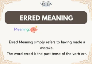 Erred Meaning
