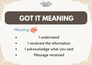 Got It Meaning