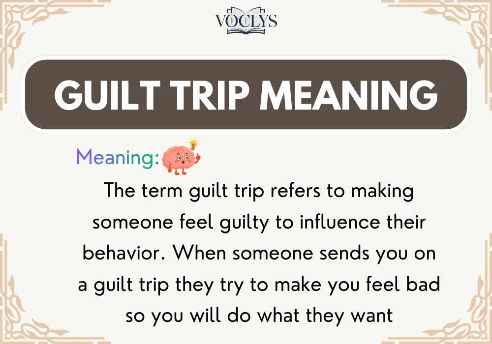 Guilt Trip Meaning