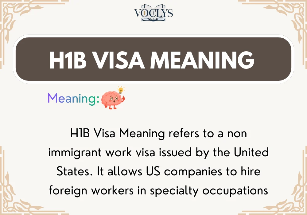 H1B Visa Meaning