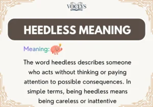 Heedless Meaning
