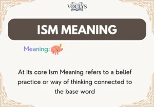 Ism Meaning