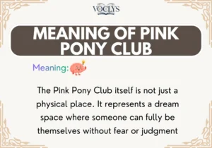 Meaning Of Pink Pony Club