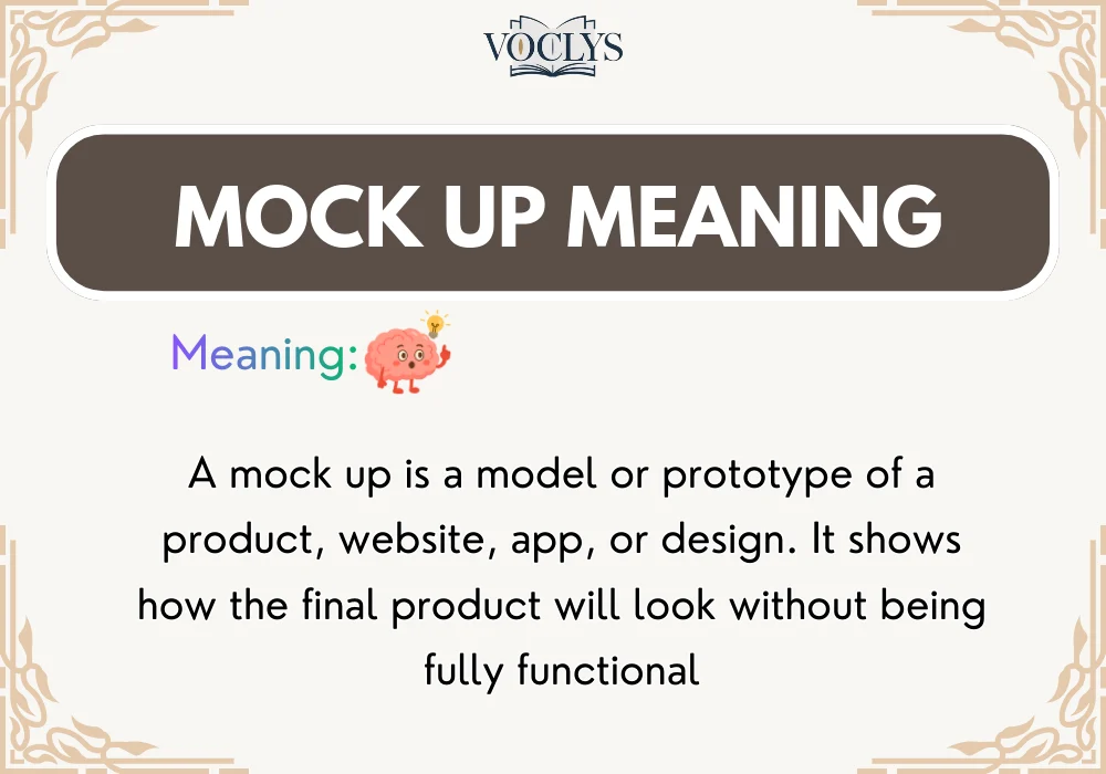 Mock Up Meaning
