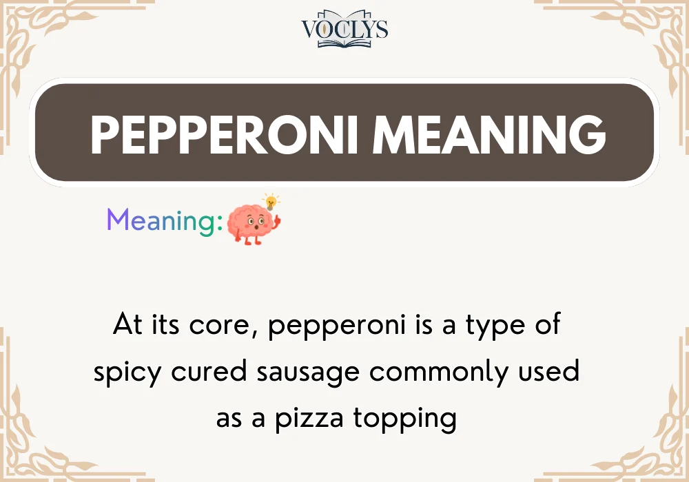 Pepperoni Meaning