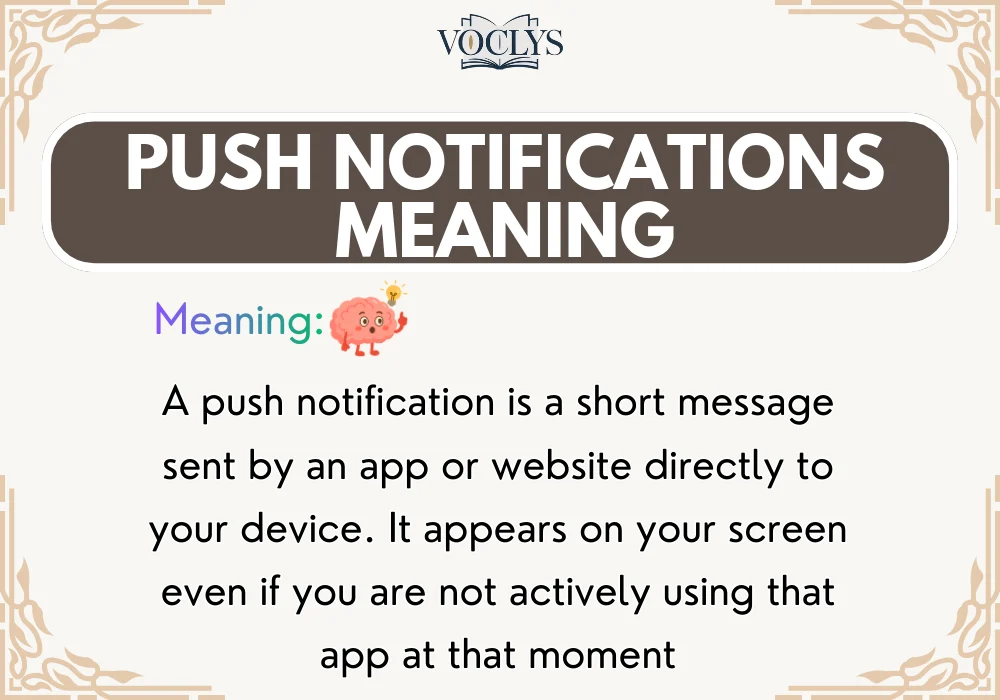 Push Notifications Meaning