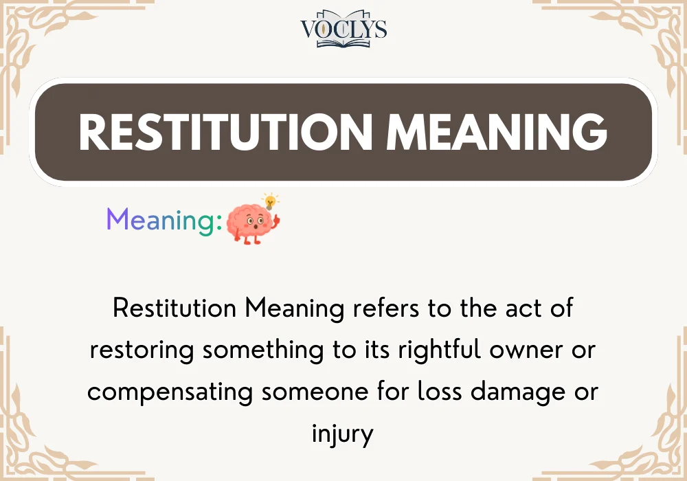 Restitution Meaning