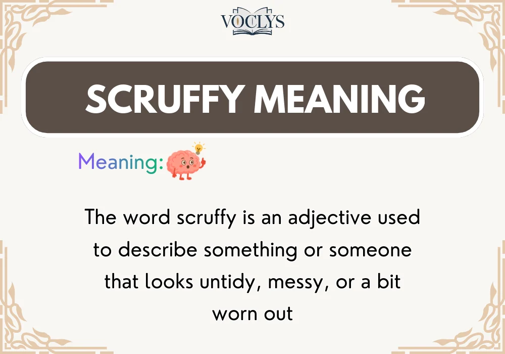 Scruffy Meaning