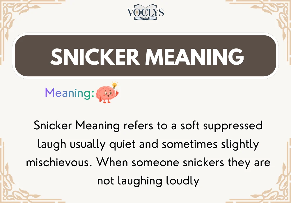 Snicker Meaning