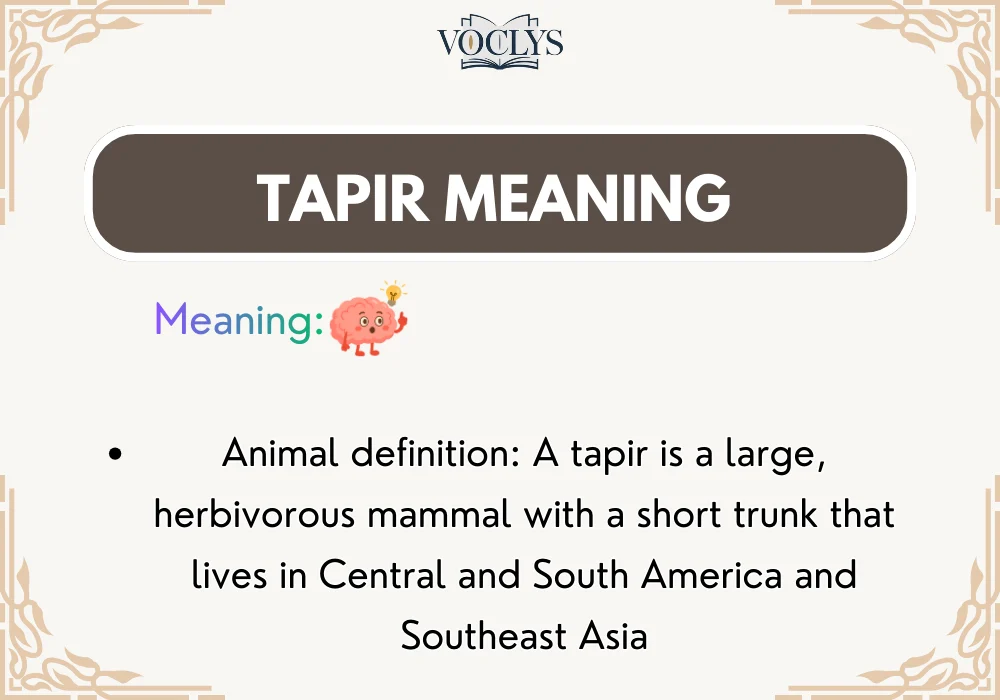 Tapir Meaning