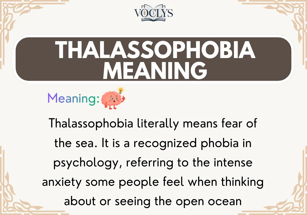 Thalassophobia Meaning