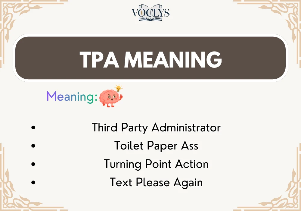 Tpa Meaning