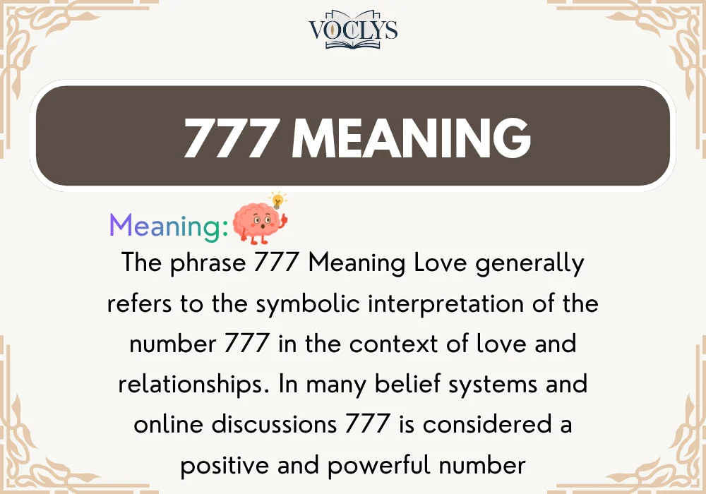 777 Meaning