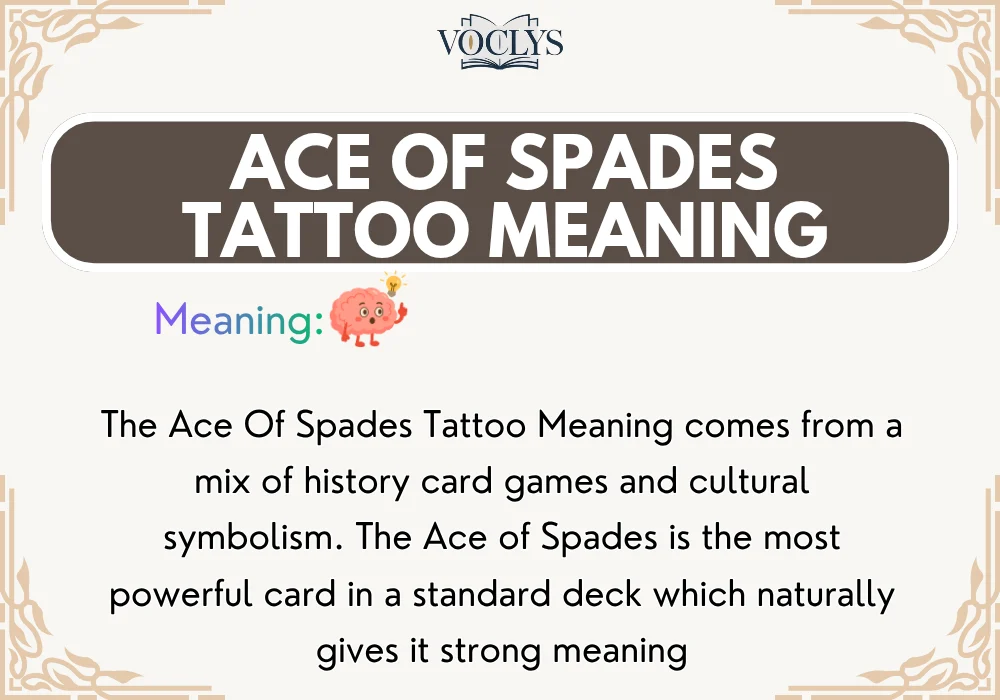 Ace Of Spades Tattoo Meaning