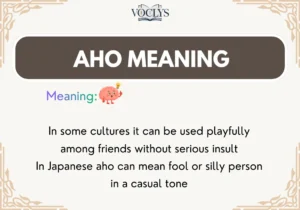 Aho Meaning