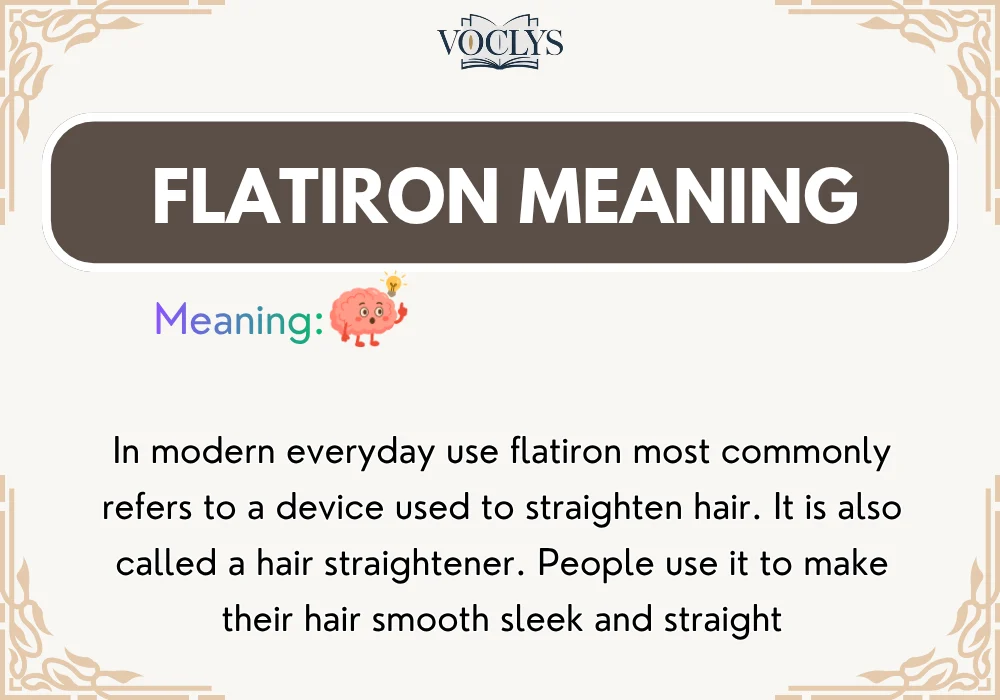 Flatiron Meaning