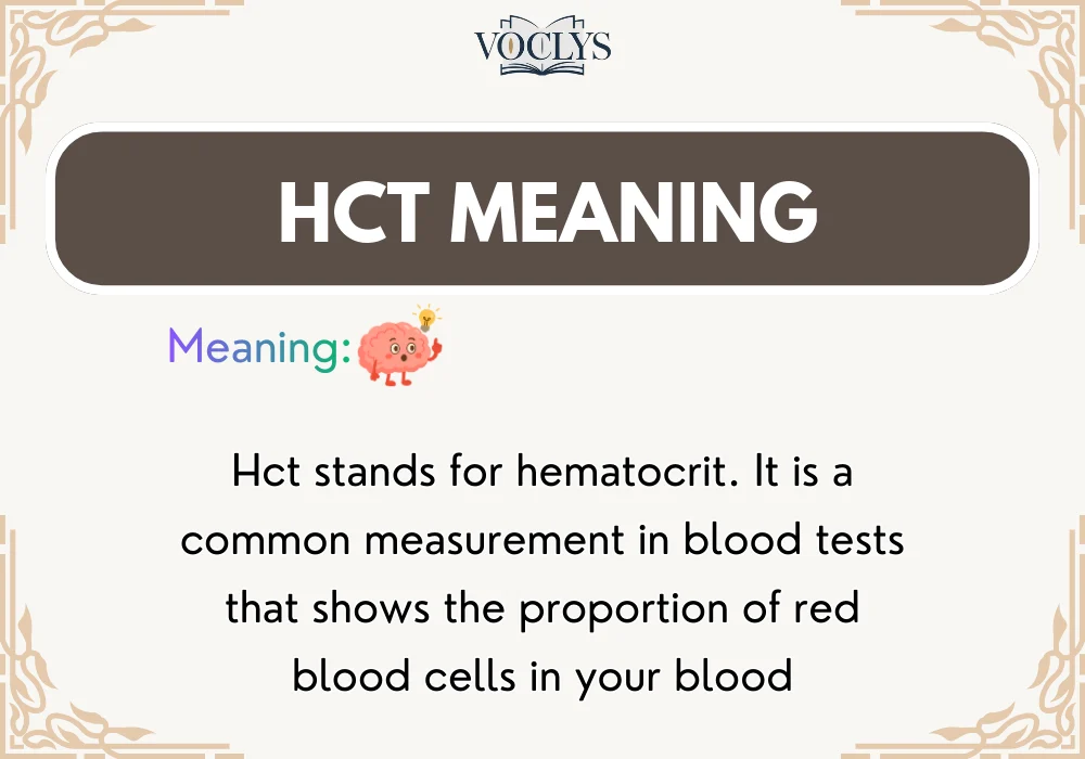 Hct Meaning