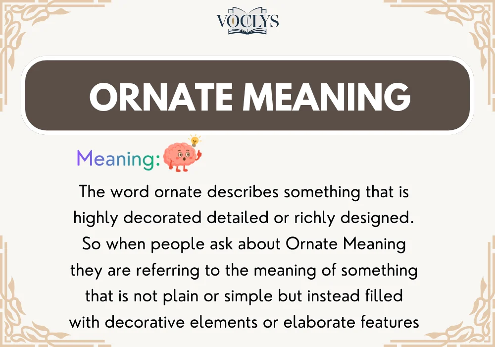 Ornate Meaning