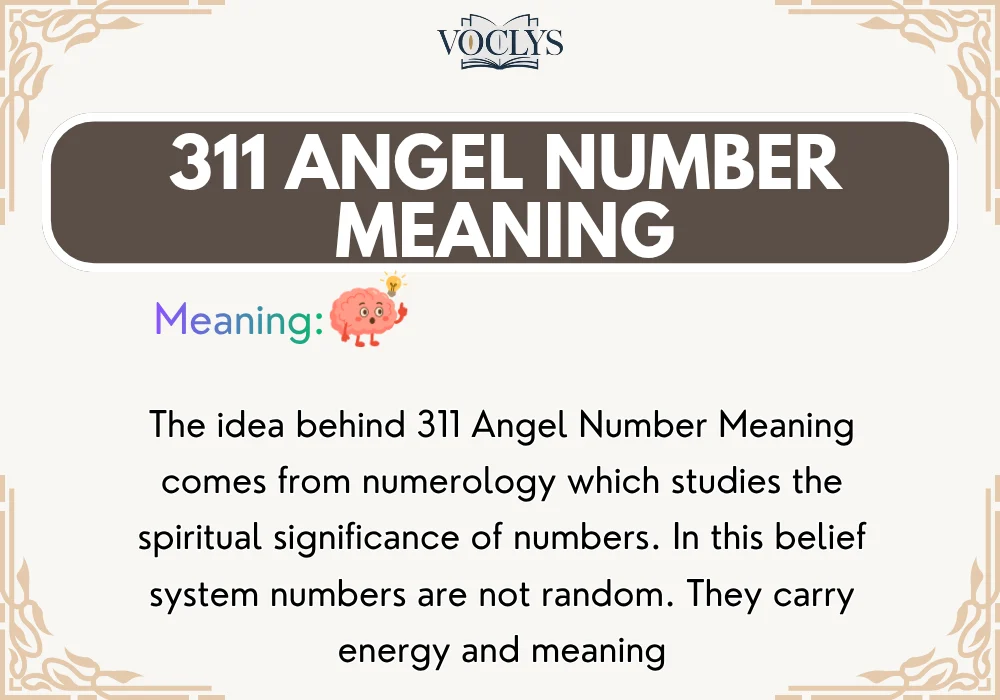 311 Angel Number Meaning