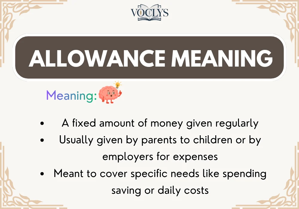 Allowance Meaning