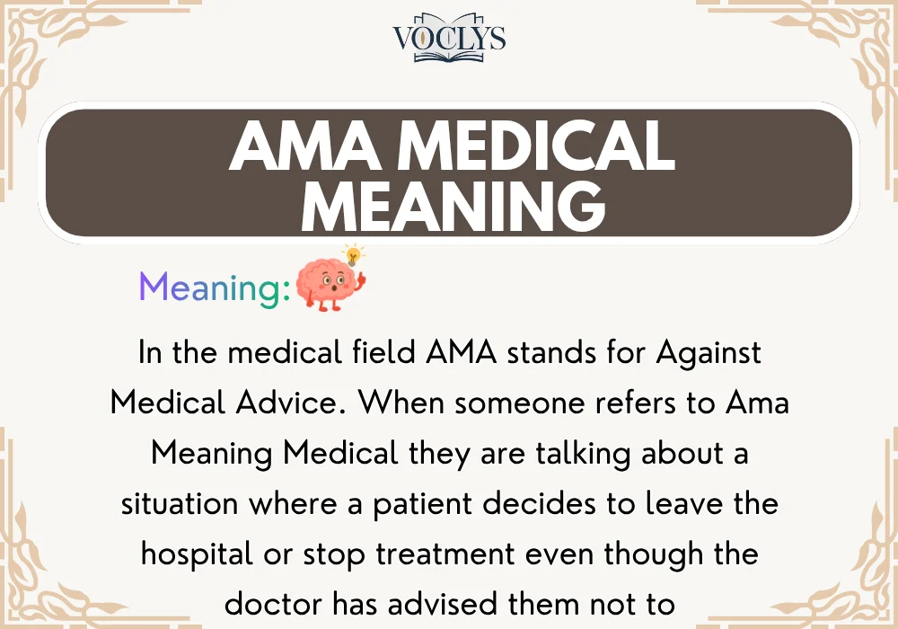 Ama Meaning Medical