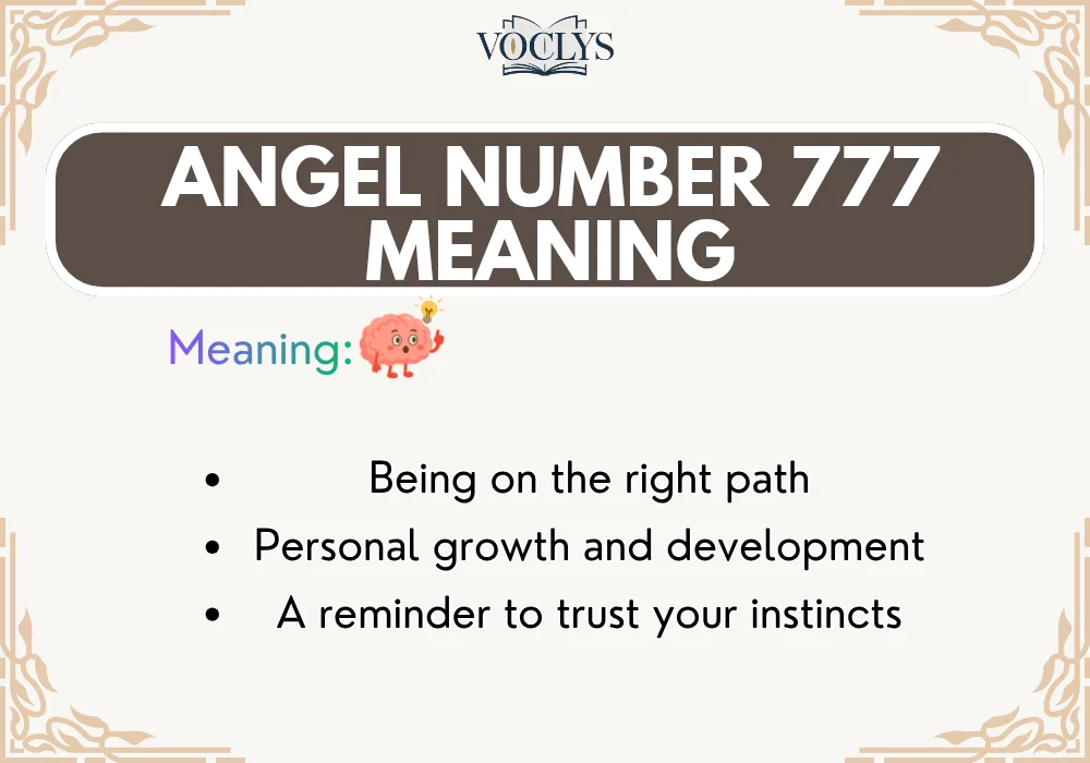 Angel Number 777 Meaning