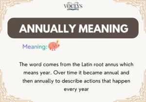 Annually Meaning