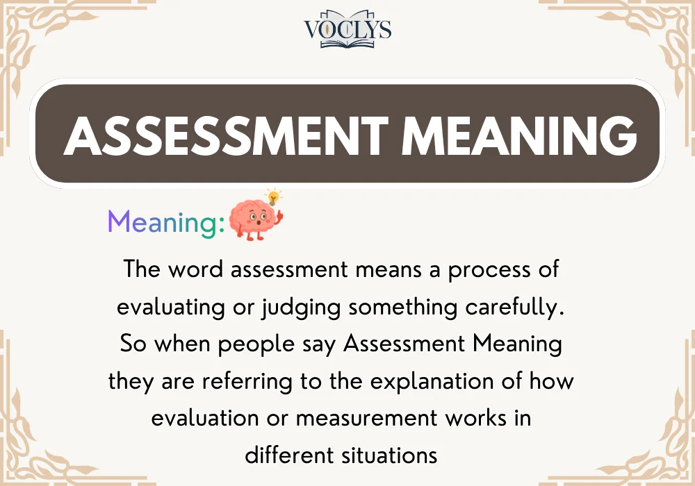 Assessment Meaning