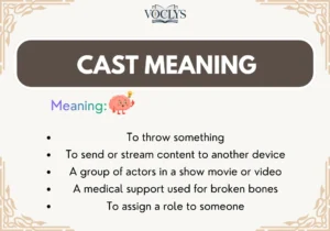 Cast Meaning