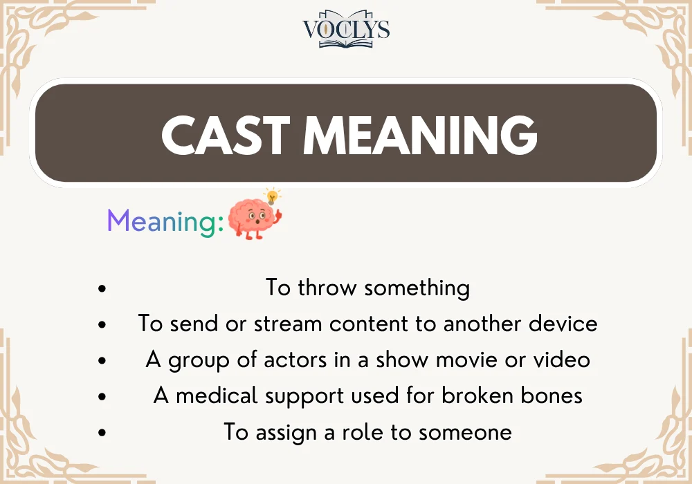 Cast Meaning