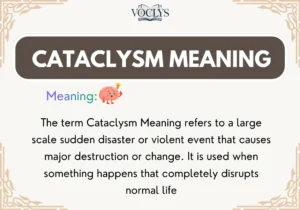 Cataclysm Meaning