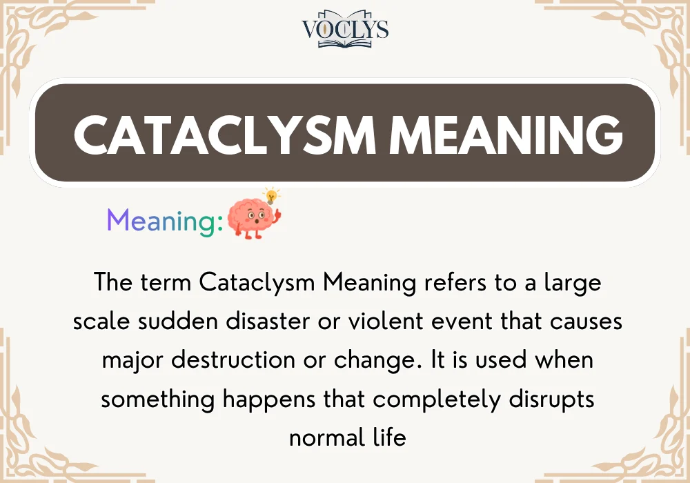 Cataclysm Meaning