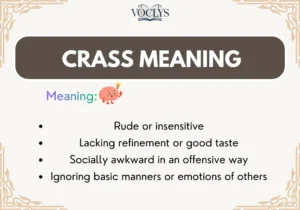 Crass Meaning