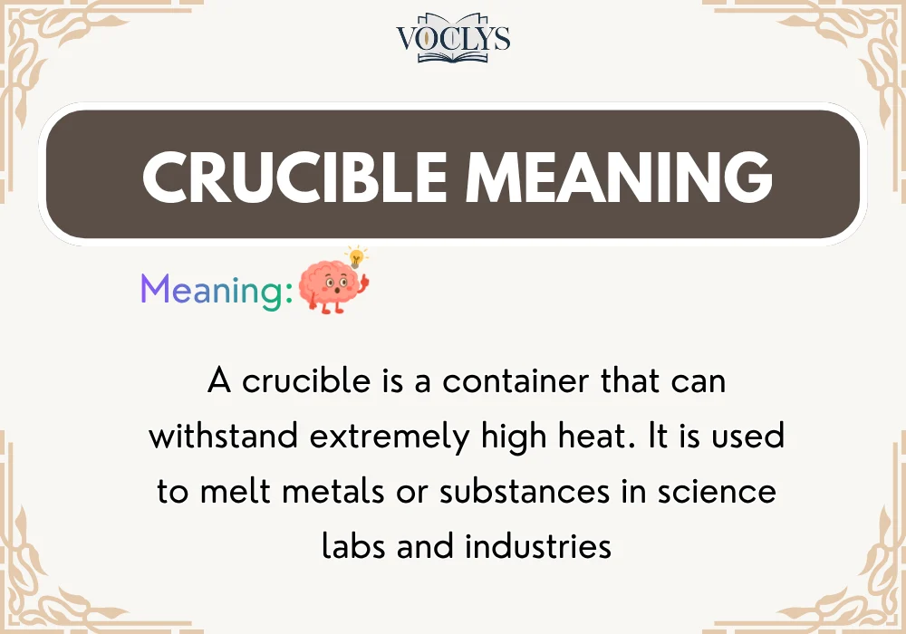 Crucible Meaning