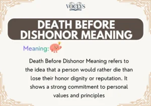 Death Before Dishonor Meaning