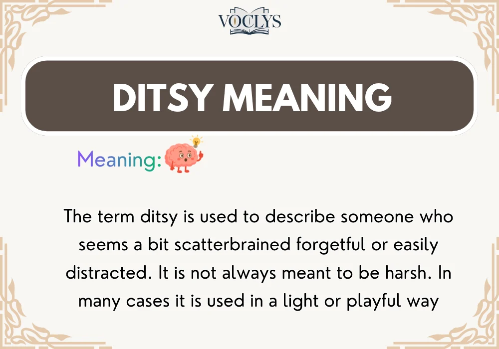 Ditsy Meaning