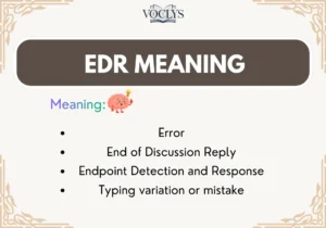Edr Meaning