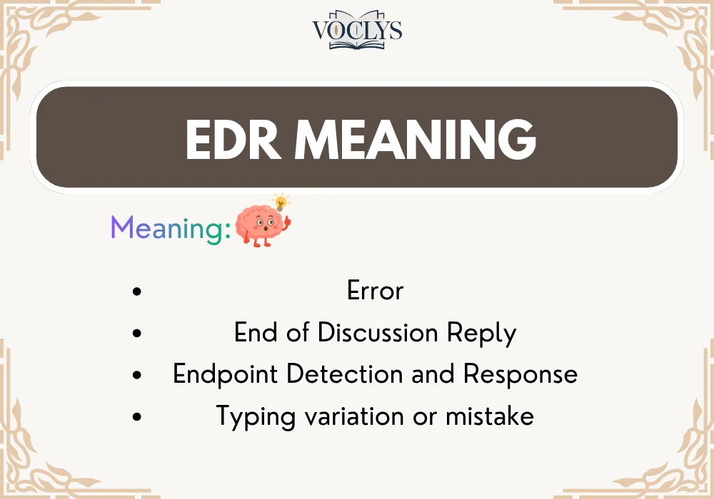 Edr Meaning