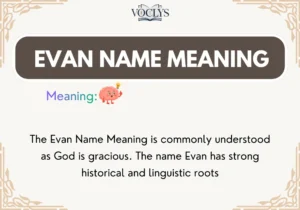 Evan Name Meaning