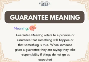 Guarantee Meaning